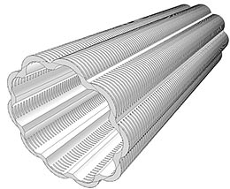 металлические фильтрующие трубы - структура щелевого фильтра